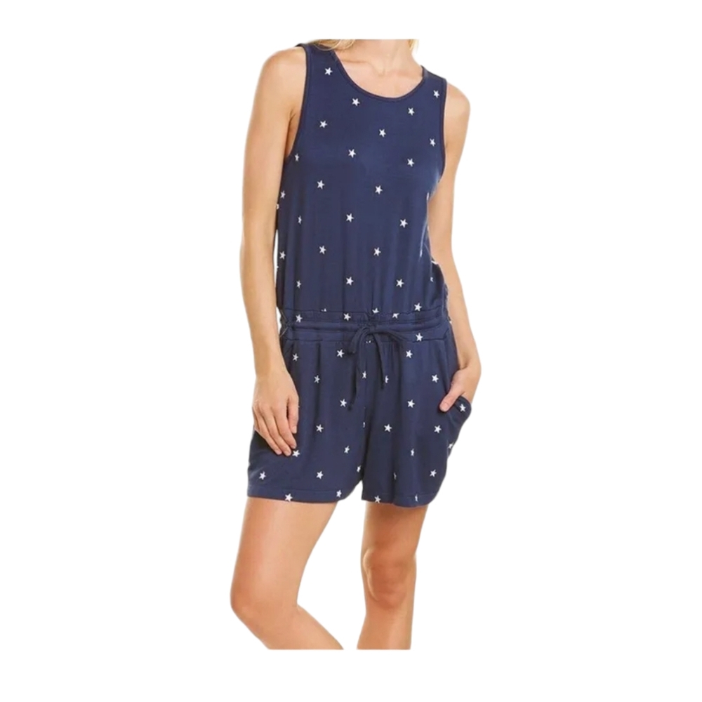 Splendid Romper Navy  Size L Classic Nautical Resort